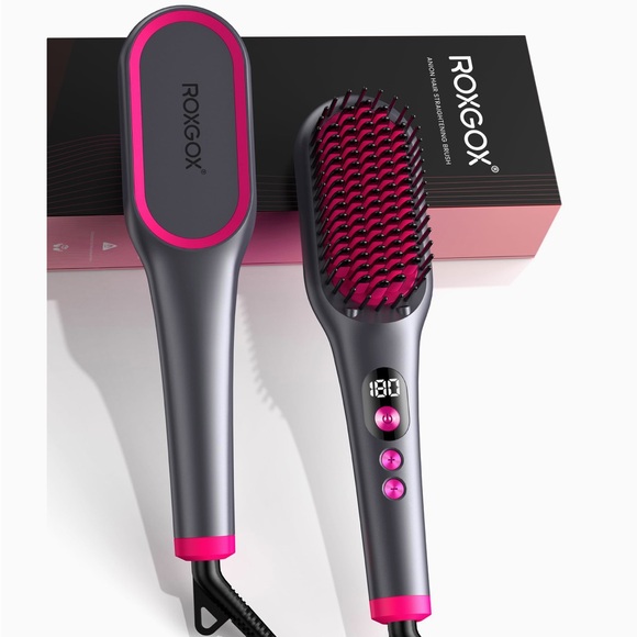 NEW Ionic Hair Straightening Brush - Picture 1 of 13